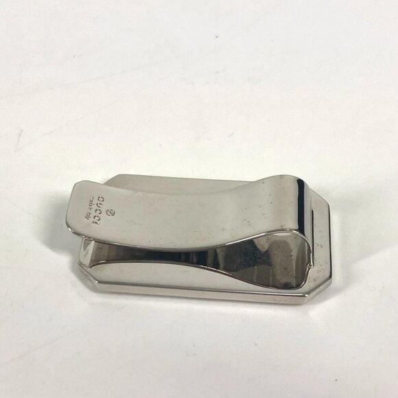 GUCCI Guccissima GG Wallet Money clip Sima leather blue/Silver - Picture 3 of 12